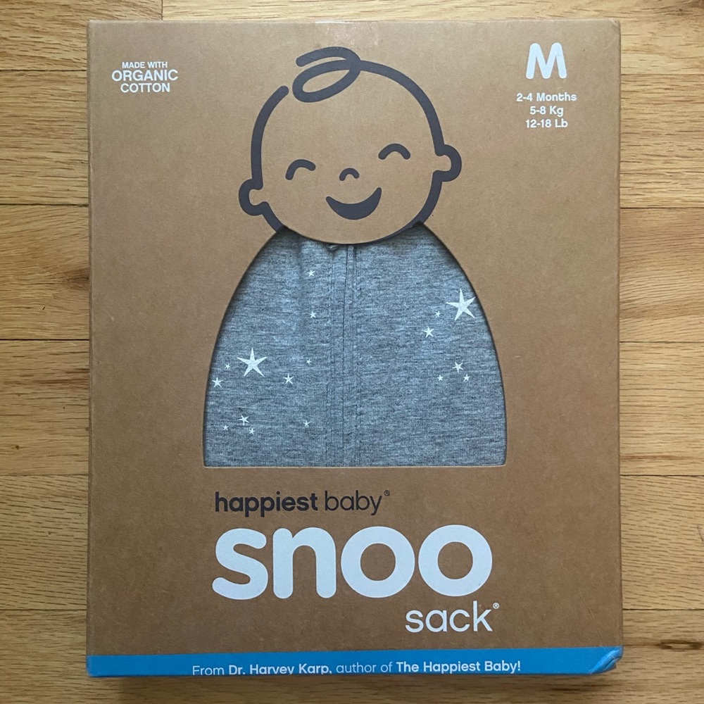 NWT Happiest Baby Snoo Sleep Sack, Size M